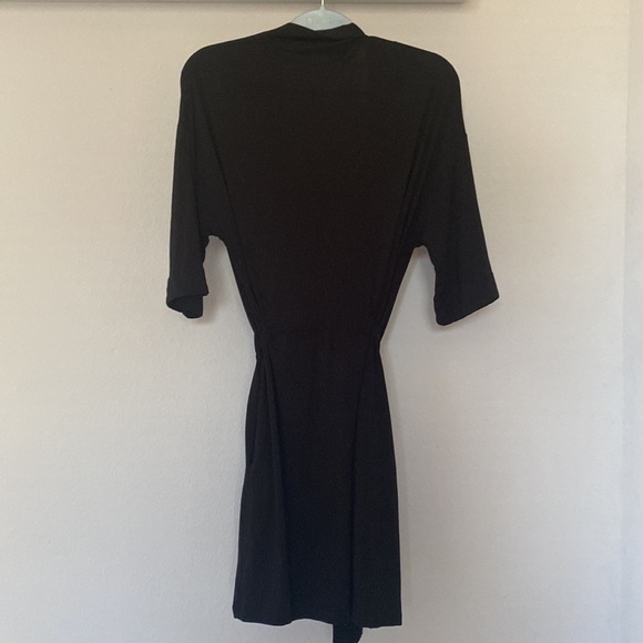 Cozy Earth Bamboo Black Robe XS - Picture 4 of 7